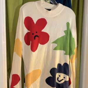 🏷️Lazy Oaf Flower Bed Knit Sweater / Size M